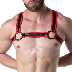 LEADER Harnais BRUT Noir-Rouge